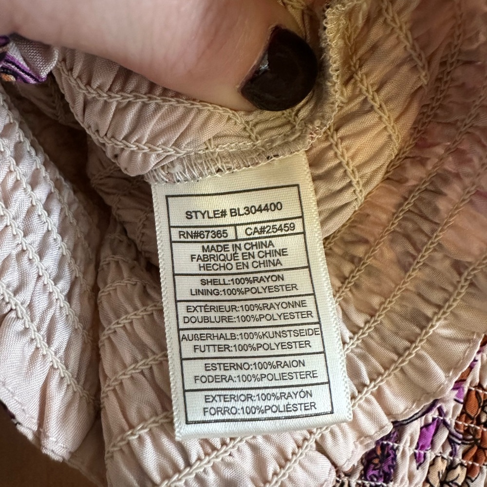 NWOT BB Dakota by Steve Madden Smocked Factor Top Sz S - Picture 11 of 11